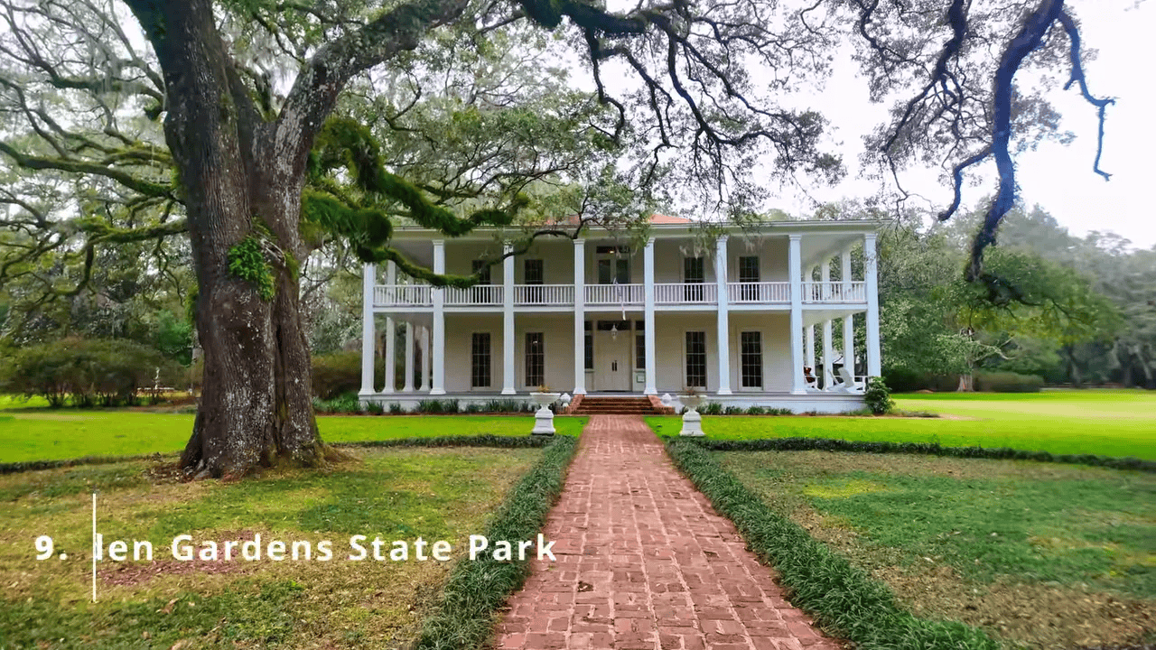 10 BEST State Parks in Florida (Beaches, History, Springs & Hidden Gems!) 11 White turn-of-the-century mansion and gardens at Eden Gardens State Park